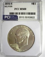 1976-S Silver Ike MS69 LISTS $25000