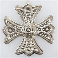1975 Sterling "Christmas Cross" Ornament