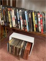 27 DVDs and collection of Country music CDs