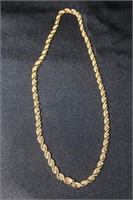 Succo 14K Twisted Rope Necklace 45.1g (23 1/2"
