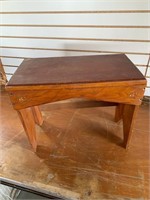 Wood Bench, 20”L x 11”W x 17”T