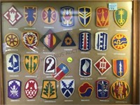 FRAME OF MILITARY PATCHES