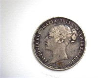 1879 Sixpence Great Britain