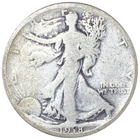 1918-S Walking Liberty Half Dollar NICELY CIRC