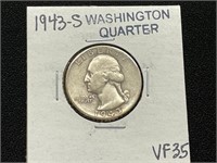 1943S Washington Quarter