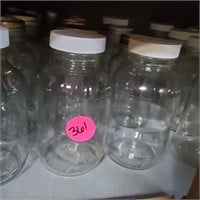 2 ROWS OF CANNING JARS