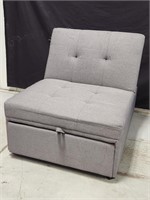 Kids Jaxton Gray Convertible Chair/Bed #34