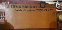 Vintage wood sign Pennsylvania Dutch Stick Candy