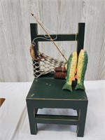 Small decorative fishing chair