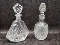 Two Crystal Decanters
