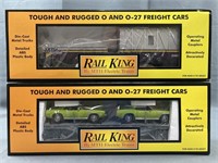 Two NIB Rail King Cars