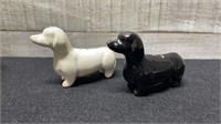 Set Of Vintage Dachshund Dog Salt & Pepper Shakers