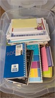 notebooks and notepad tote lot