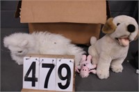 Box Stuffed Animals Includes Dog & Cat