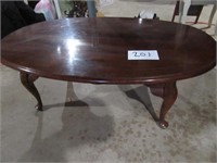 Oval brown coffee table 45 X 28 X 15