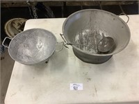 Basin, ladle, and strainer