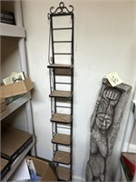 6 TIERED SHELF/ WROUGHT IRON /CANNOT BE SHIPPED