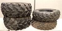 (4) POLARIS ATV TIRES W/WHEELS