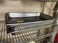 FULL SIZE STAINLESS STEAM PANS - SOLID & PERF