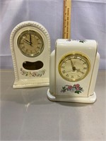 Porcelain Quartz Mantel Clocks