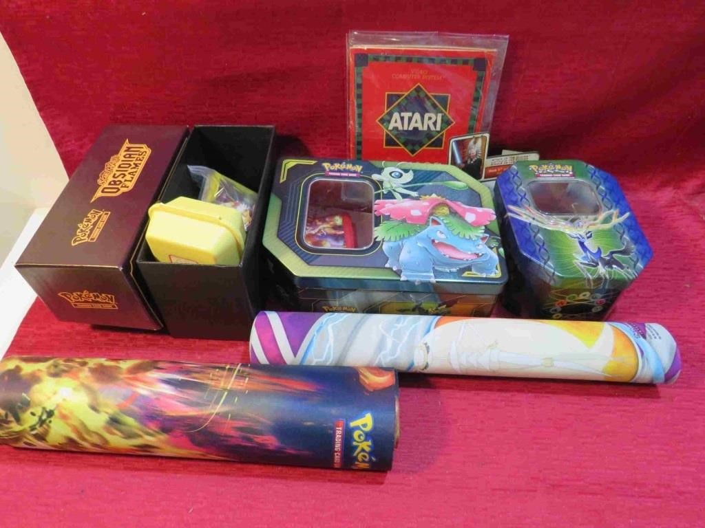 Pokemon Box Lot Tins Sleeves Game Pads MORE