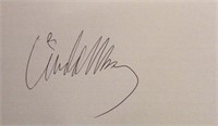 Linda McCartney signature slip