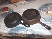 Lot of 2 Cast Iron Skillets