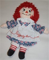 2002 Applause Cloth Plush Raggedy Ann Doll