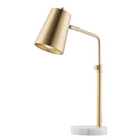 VONLUCE Gold Desk Lamp with LED Bulb Adjustable, A