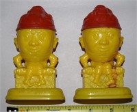 Vtg Plastic Humpty Dumpty Salt & Pepper Shakers