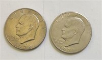 (2) Eisenhower Dollars