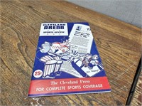 Vintage CLEVELAND Arena Booklet 1952 #more pages