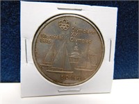 1976 MONTREAL OLYMPICS 5 DOLLARS SILVER COIN 24.3G