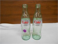 2 Collectible Diet Coke Bottles