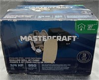 Mastercraft 3/4hp shallow well jet pump
