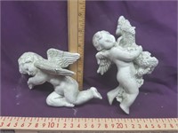 pair of Angels - Chalkware