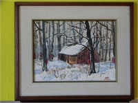 Peter Etril Snyder Rural Cabin Original Painting