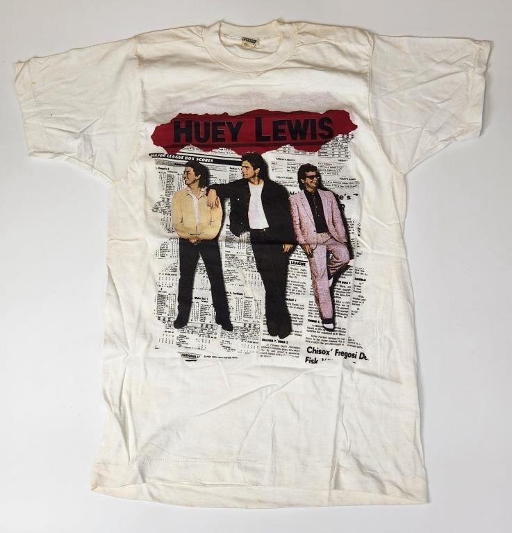 VINTAGE HUEY LEWIS AND  NEWS CONCERT SHIRT