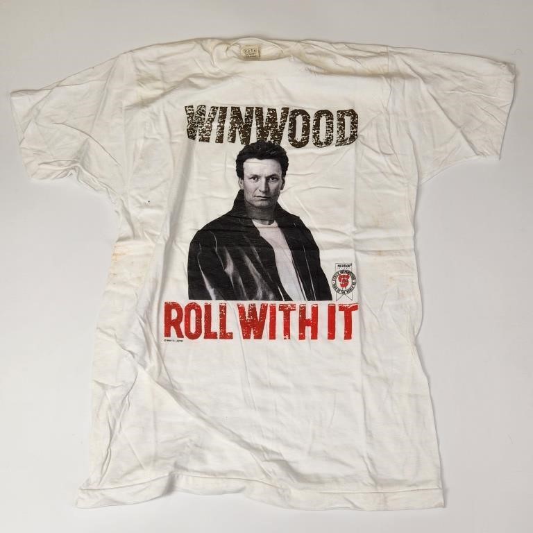 1988 STEVE WINWOOD ROLL WITH IT CONCERT SHIRT