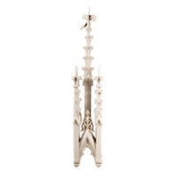 Gothic style painted wood spire