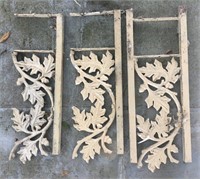 Oak Leaf & Acorn Wrought Iron Pieces