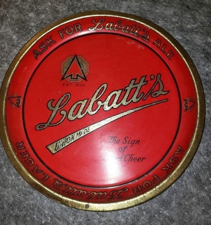 Labatts beer tray | HiBid Auctions