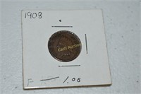 (2) 1908 Indian Head Cents