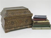 9.5"x 6.5" 7" Vintage Box W/Antique Poetry Books