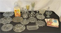 (22 pc) Assorted Glass, Crystal Glass