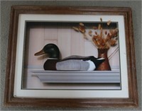 Framed Duck Print - no glass