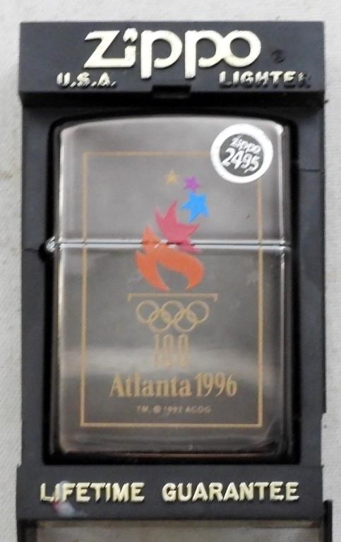 UNFIRED 1996 ATLANTA 100TH OLYMPICS ZIPPO LIGHTER