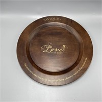 Religious Wood Plate