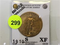 1910-S  $20 GOLD DOUBLE EAGLE