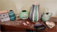 Ceramic vases ornament lot